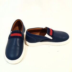 Atlanta Mocassin Childrens Sneakers Flat Slip On Blue Color New